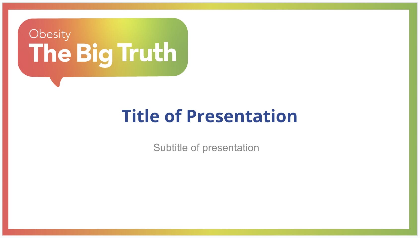 The big truth powerpoint template.